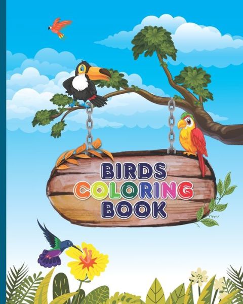 Cover for Sunipa Roy · Birds Coloring Book (Paperback Book) (2021)