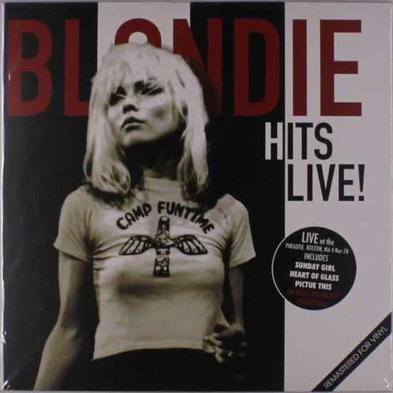 Cover for Blondie · Blondie Hits Live! - Live At Paradise Boston 1978 (LP) [Remastered edition] (2018)