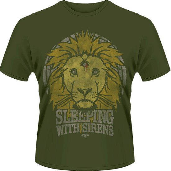 Sleeping With Sirens: Lion Crest (T-Shirt Unisex Tg. L) - Sleeping with Sirens - Andet - PHDM - 0803341394780 - 25. marts 2013