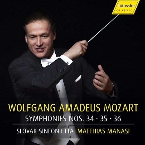 Cover for Manasi, Mathias / Slovak Sinfonietta Zilina · Mozart: Symphonies Nos 34, 35, 36 (CD) (2023)