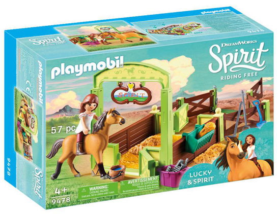 Cover for Playmobil · Playmobil Spirit 9478 Lucky &amp; Spirit met Paardenbox (Leketøy) (2019)