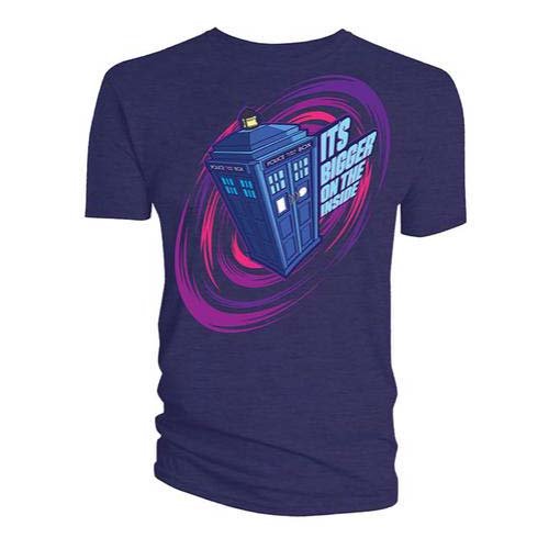 Cover for Doctor Who · Doctor Who: Comic Tardis Bigger On The Inside (T-Shirt Uomo Tg. XL) (N/A) [size XL] [Blue - Unisex edition]