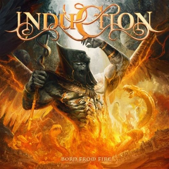 Cover for Induction · Born From Fire (Yellow / red mar (LP) (2022)