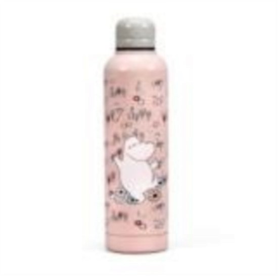 Moomin (Pink) Water Bottle (Metal) - Moomin - Produtos - MOOMIN - 5055453484780 - 24 de julho de 2023