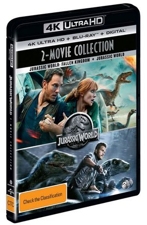 Cover for N/a · Jurassic World / Jurassic World - Fallen Kingdom / Blu-ray + UHD + Digital Copy : 2 Movie Franchise (4K Ultra HD) (2018)