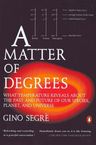 Cover for Gino Segre · A Matter of Degrees: What Temperature Reveals About the Past and Future of Our Species, Planet, and Universe (Paperback Book) (2003)