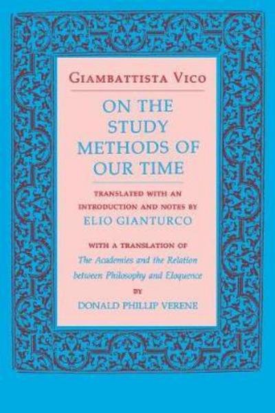 Cover for Giambattista Vico · On the Study Methods of Our Time (Pocketbok) (1990)