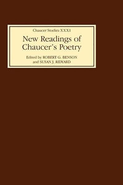 New Readings of Chaucer's Poetry - Chaucer Studies - Derek Brewer - Books - Boydell & Brewer Ltd - 9780859917780 - May 15, 2003