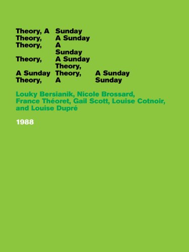 Cover for Gail Scott · Theory, a Sunday (Paperback Book) (2013)