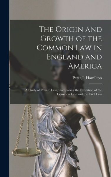 Cover for Peter J (Peter Joseph) 18 Hamilton · The Origin and Growth of the Common Law in England and America (Hardcover Book) (2021)