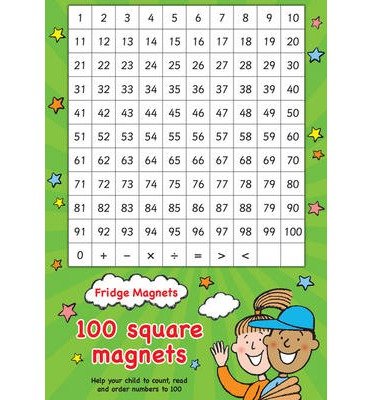 Cover for Scholastic · Fridge Magnets - 100 Square Maths Magnets - Scholastic Magnets (Lernkarteikarten) (2014)