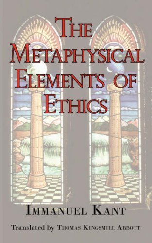 Cover for Immanuel Kant · The Metaphysical Elements of Ethics (Paperback Book) (2008)