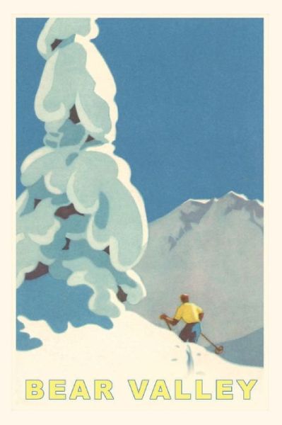 Cover for Found Image Press · The Vintage Journal Big Snowy Pine Tree and Skier, Bear Valley (Paperback Book) (2022)