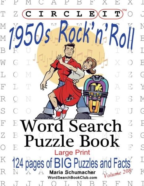 Cover for Lowry Global Media LLC · Circle It, 1950s Rock'n'Roll, Word Search, Puzzle Book (Paperback Book) (2020)