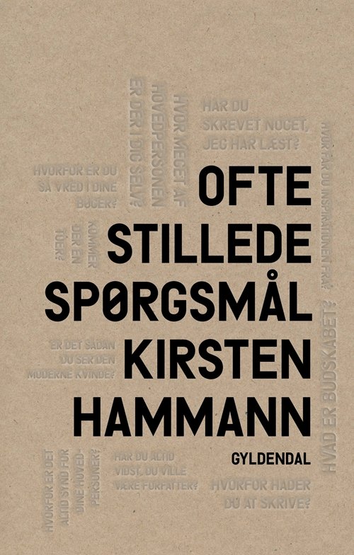 Cover for Kirsten Hammann · Ofte stillede spørgsmål (Sewn Spine Book) [1e uitgave] (2017)