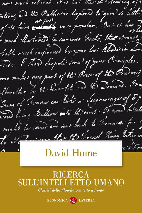 Cover for David Hume · Ricerca Sull'intelletto Umano. Testo Inglese A Fronte (Book)