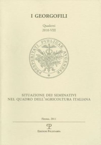 Cover for Edizioni Polistampa · I Georgofili. Quaderni 2010-VIII (Paperback Book) (2011)