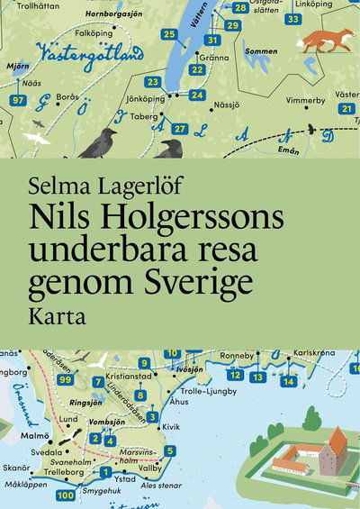 Cover for Selma Lagerlöf · Nils Holgerssons underbara resa genom Sverige Karta (CD/DVD) (2023)