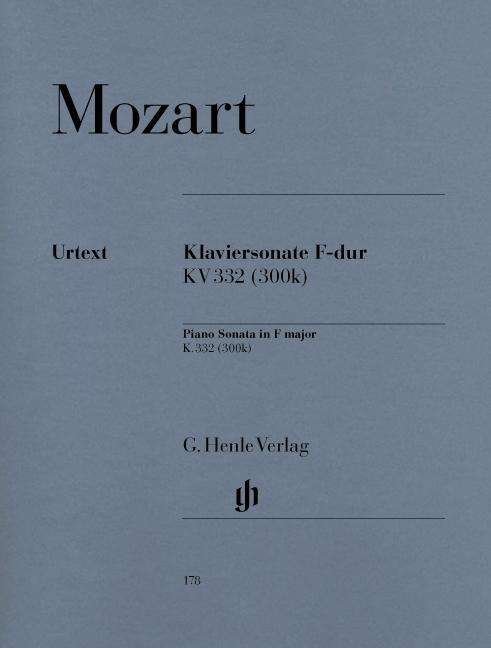 Cover for Mozart · Klaviersonate.F-Dur KV 332.HN178 (Book) (2018)