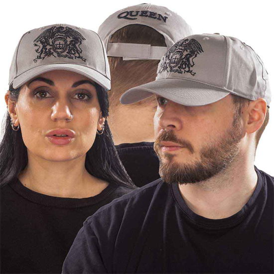 Cover for Queen · Queen Unisex Baseball Cap: Black Classic Crest (Klær) [Grey - Unisex edition]