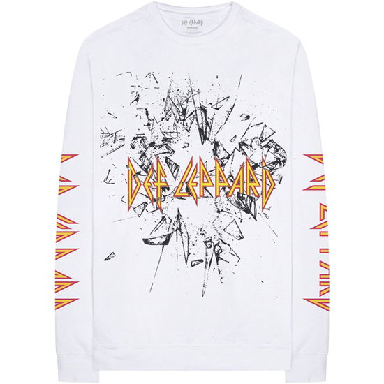 Def Leppard Unisex Long Sleeve T-Shirt: Shatter (Sleeve Print) - Def Leppard - Mercancía -  - 5056170697781 - 