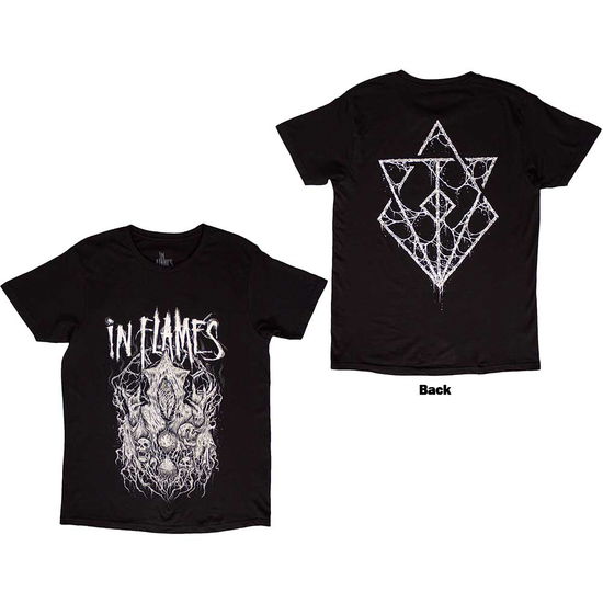 In Flames Unisex T-Shirt: Buried in Time (Back Print) - In Flames - Merchandise -  - 5056737281781 - September 18, 2024