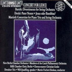 Concert for Lidice - Bartok / Dorati / Fischer-dieskau / Berlin - Musik - BIS - 7318590005781 - 12. Oktober 1994