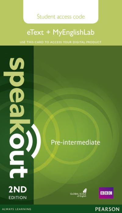 Cover for J. Wilson · Speakout Pre-Intermediate 2nd Edition eText &amp; MyEnglishLab Access Card - speakout (N/A) (2016)