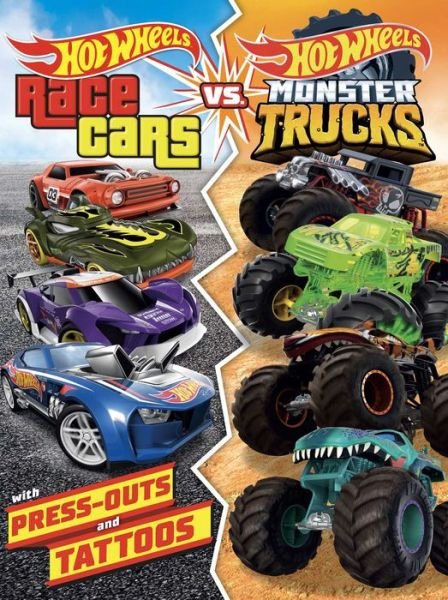 Cover for Mattel · Hot Wheels: Race Cars vs. Monster Trucks (Paperback Book) (2023)