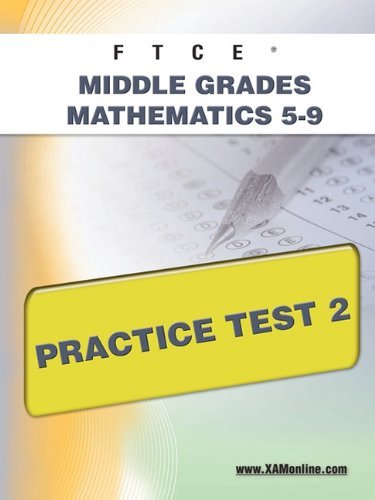Cover for Sharon Wynne · Ftce Middle Grades Math 5-9 Practice Test 2 (Taschenbuch) (2011)