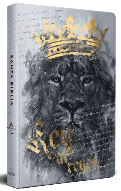 Cover for Reina Valera Reina Valera Revisada 1960 · Biblia RVR60 Letra Grande Tamaño Manual, Tapa Dura león Rey de Reyes / Spanish B Ible RVR60 Handy Size Large Print Hardcover Lion King of Kings (Book) (2023)