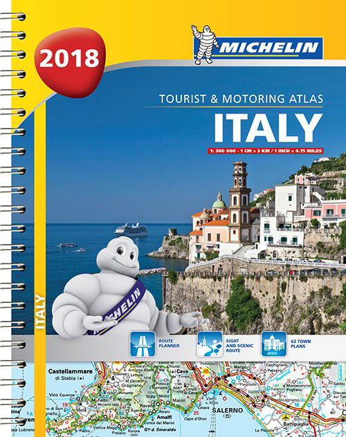 Michelin Tourist & Motoring Atlas: Michelin Tourist & Motoring Atlas Italy 2018 - Michelin - Livres - Michelin - 9782067227781 - 8 janvier 2018