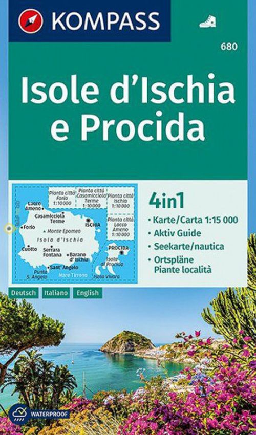 Kompass Wanderkarte: Isole d' Ischia e Procida - Mair-Dumont / Kompass - Książki - Skompa - 9783990443781 - 8 stycznia 2018