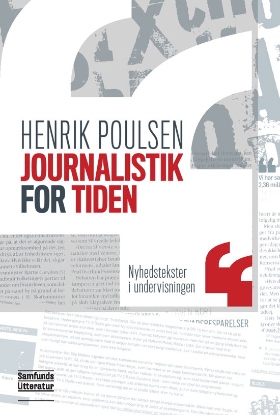 Cover for Henrik Poulsen · Journalistik for tiden (Sewn Spine Book) [1e uitgave] (2013)