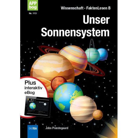 Cover for John Nielsen Præstegaard · Unser Sonnensystem (APP-bog) (Bog) (2019)