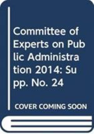 Cover for United Nations · Committee of Experts on Public Administration: Report on the Thirteenth Session (Pocketbok) (2015)
