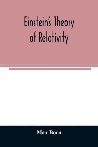 Cover for Max Born · Einstein's theory of relativity (Pocketbok) (2020)