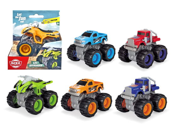 Bil 4x4 Offroad friktion 9,5cm 6-asst - Dickie - Produtos -  - 4006333071782 - 1 de outubro de 2021