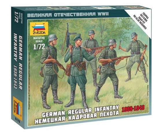 ZVEZDA - 1/72 German Regular Infantry 1939-43 - Zvezda - Merchandise -  - 4600327061782 - 