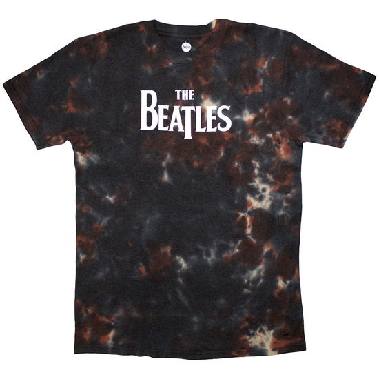 Cover for The Beatles · The Beatles Unisex T-Shirt: Drop T Logo (Brown) (Wash Collection) (T-shirt) [size S] (2025)