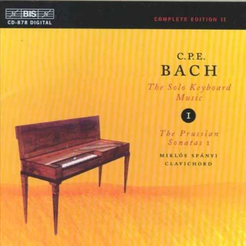 Solo Keyboard Music 1 - Bach,c.p.e. / Spanyi - Muzyka - Bis - 7318590008782 - 7 sierpnia 2000