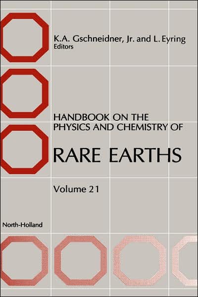 Handbook on the Physics and Chemistry of Rare Earths - Handbook on the Physics & Chemistry of Rare Earths - Gshneidner - Kirjat - Elsevier Science & Technology - 9780444821782 - perjantai 13. lokakuuta 1995