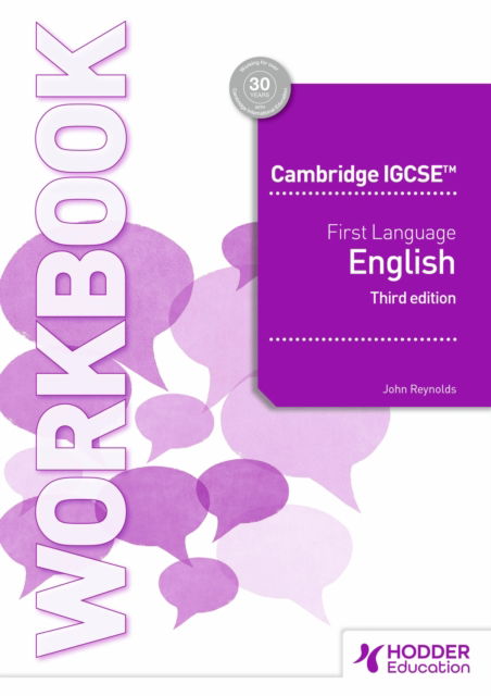 Cover for John Reynolds · Cambridge IGCSE First Language English Workbook Third Edition (Paperback Book) (2025)