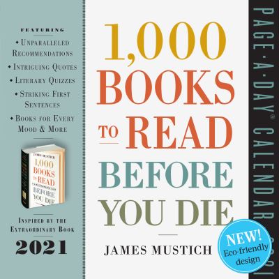 Cover for James Mustich · 2021 1000 Books to Read Before You Die Page-A-Day Calendar (Kalender) (2020)