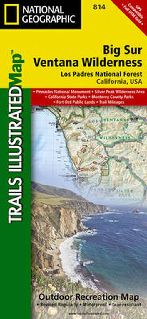 Cover for National Geographic Maps · Big Sur / Ventana Wilderness - Los Padres National Forest: Trails Illustrated Other Rec. Areas (Kort) (2012)