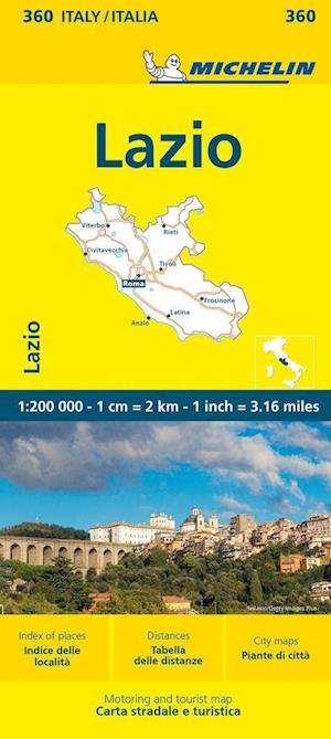 Cover for Michelin · Lazio - Michelin Local Map 360 (Kort) (2023)