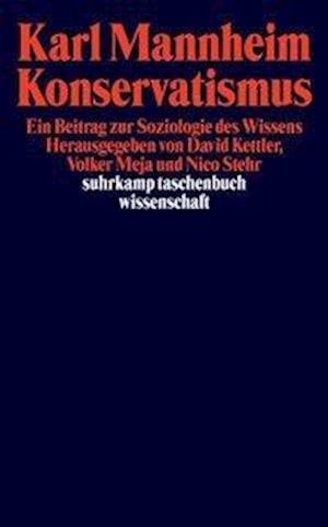 Cover for Karl Mannheim · Suhrk.TB.Wi.0478 Mannh.Konservatismus (Bog)
