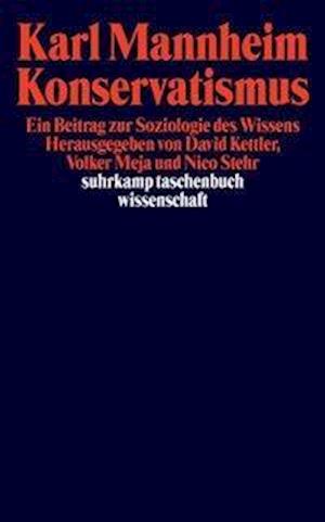 Suhrk.TB.Wi.0478 Mannh.Konservatismus - Karl Mannheim - Books - - 9783518280782 -