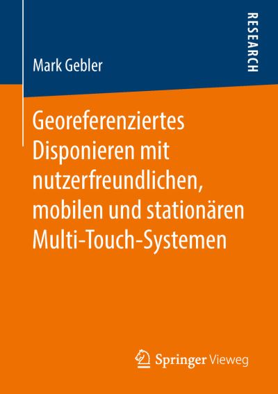 Cover for Gebler · Georeferenziertes Disponieren mi (Book) (2018)