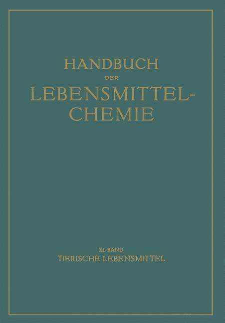 Cover for Bames E. Bames · Tierische Lebensmittel (Paperback Book) (1936)